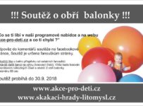 Soutěž o obří nafukovací balonky