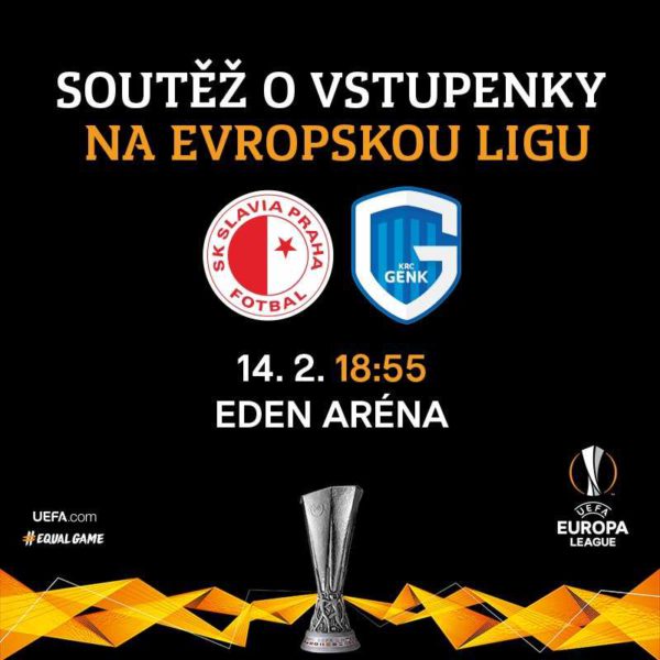 Vyhraj lístky na zápas Evropské ligy Play off, SK Slavia Praha - Genk