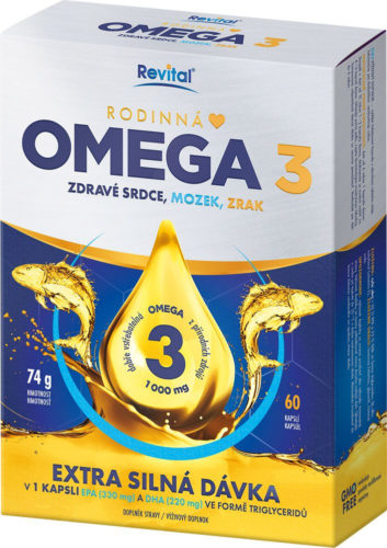 Soutěž o rodinnou Revital Omega 3 pro zdravý mozek, srdce a oči