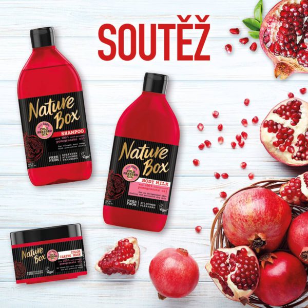 Soutěž o novou řadu veganské kosmetiky Nature Box s granátovým jablkem