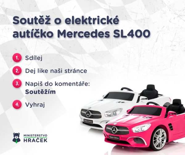 Soutěž o luxusní dětské elektrické autíčko Mercedes SL400