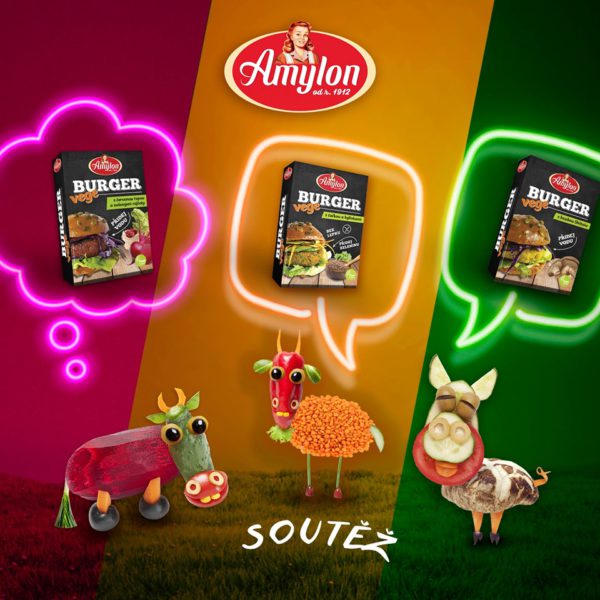 Soutěžte a ochutnejte všechny verze Amylon Vege Burgeru!