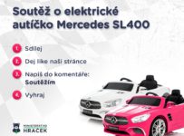 Soutěž o luxusní dětské elektrické autíčko Mercedes SL400