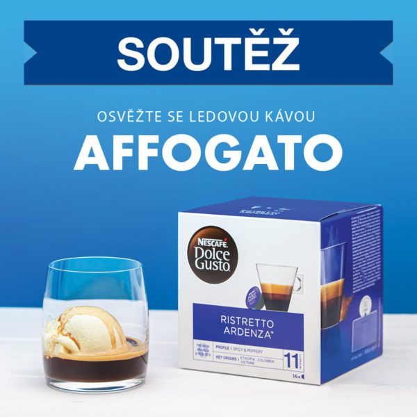 Soutěžte s ledovou kávou Affogato o zmrzlinovač Guzzanti GZ 154 a originální zástěru NESCAFÉ Dolce Gusto!