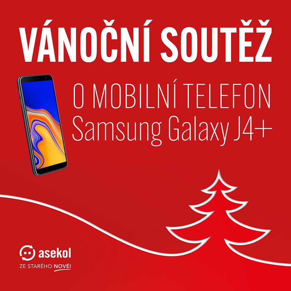 Vánoční soutěž o mobilní telefon Samsung Galaxy J4+