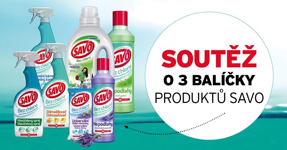 Soutěž o tři balíčky produktů Savo
