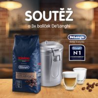 Soutěž o balíček De'Longhi - vakuovou dózu, zrnkovou kávu a set skleniček