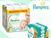 Soutěž o měsíční balení Pampers Premium Care a velké Wipes