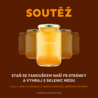 Soutěž o pět sklenic výborného medu z včelařství M. Gregor