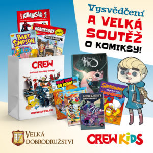 Soutěž o 3x velký balíček komiksů z produkce CREW KIDS