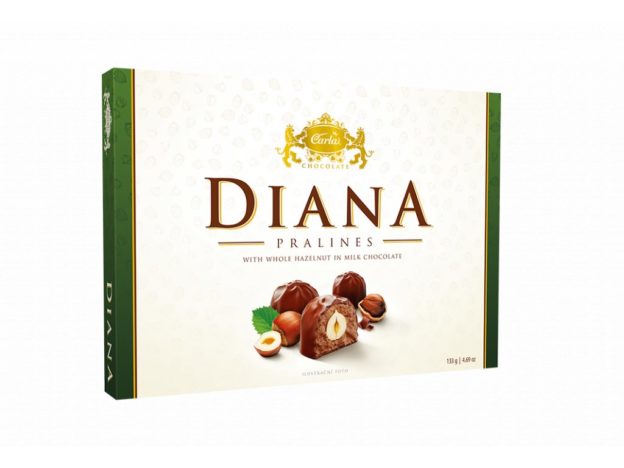 Soutěž o 3 bonboniery Diana mléčná čokoláda s lískovým oříškem