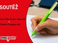 Soutěž o Pilot Super Grip-G4 a blok Oxford Campus A5