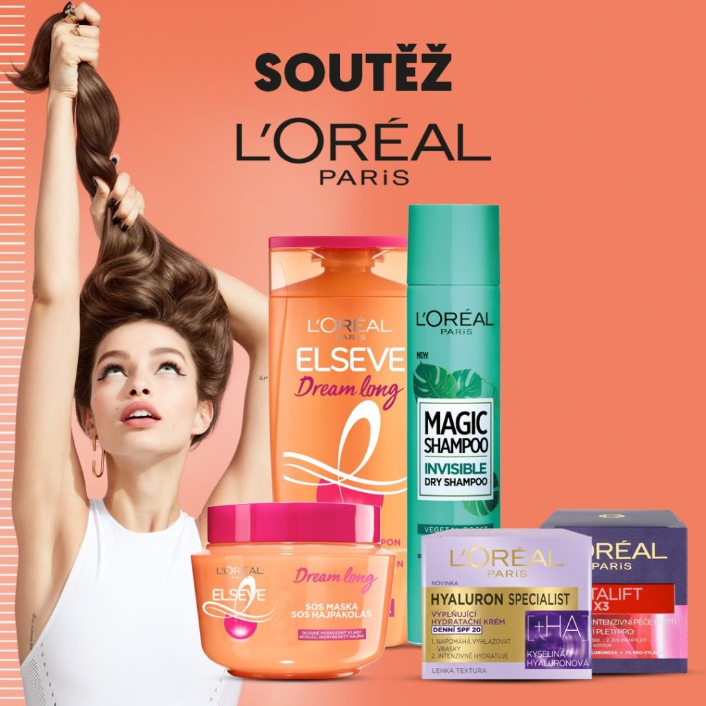 Soutěž o 5 balíčků produktů L’Oréal v hodnotě 1 500 Kč