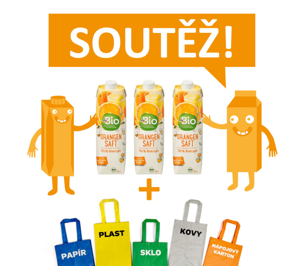 Soutěž o bio džusy a tašky na třídění odpadu