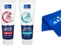 Soutěž o balíčky ALPA Sport emulze, masážní gel a ručník