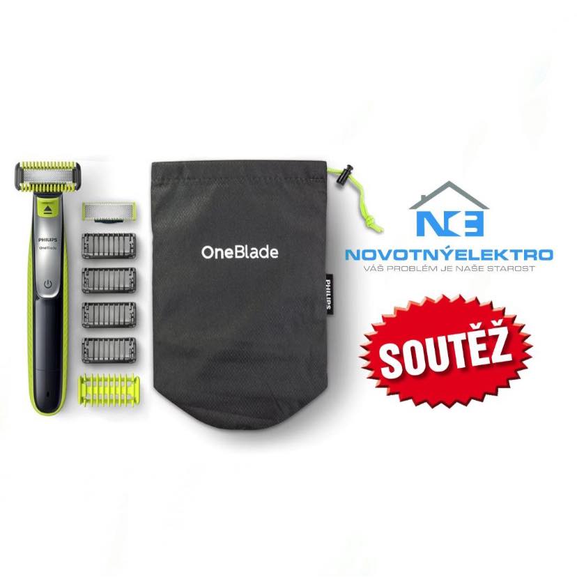 Soutěž o holicí strojek Philips OneBlade v hodnotě 1699 Kč