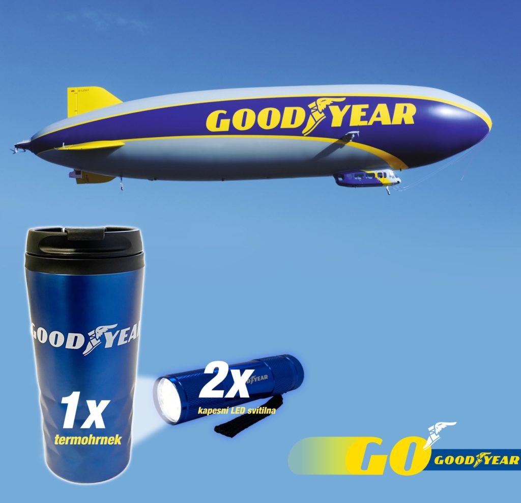 Soutěž o 1x termohrnek a 2x kapesní svítilnu Goodyear