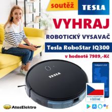 Soutěž o robotický vysavač TESLA RoboStar iQ300 v hodnotě 7.989 Kč