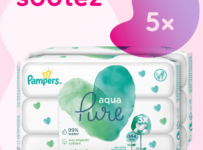 Soutěž o 5x 2 balení Pampers ubrousky Aqua Pure 3x48ks