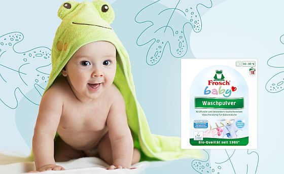 Soutěž o balíčky Frosch Baby Prací prášek a Sprej na skvrny na kojenecké prádlo