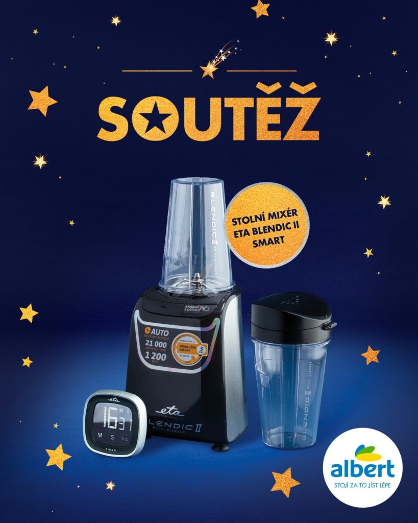 Soutěž o 3x stolní mixér ETA Blendic II a minutku ETA Timea