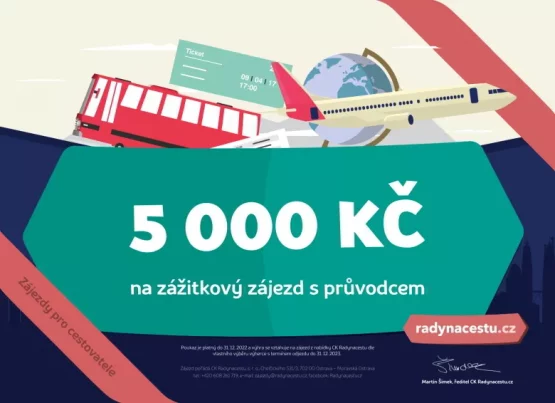 Soutěž s cestovní kanceláří Radynacestu.cz o voucher na 5000 Kč