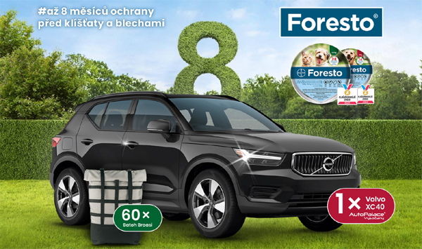 Foresto soutěž o Volvo XC40 a 60× batoh Braasi