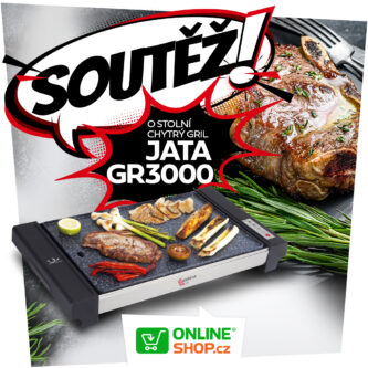 Soutěž o chytrý stolní gril Jata GR3000 v hodnotě 2581 Kč