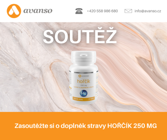 Soutěž o doplněk stravy Hořčík 250 mg