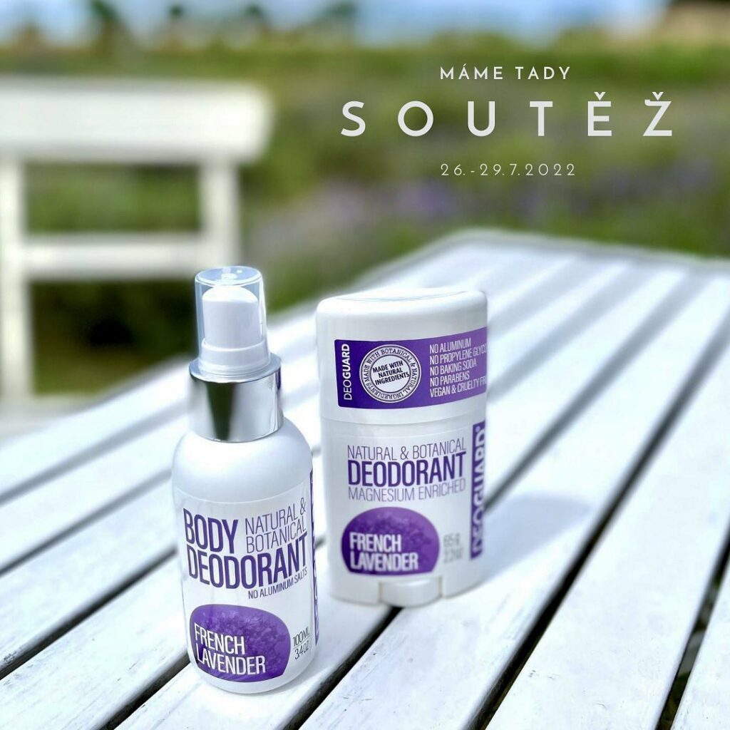 Soutěž o dva přírodní deodoranty Deoguard