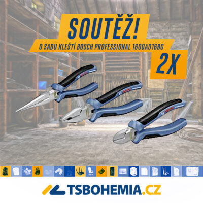Soutěžíme o dvě balení sady kleští Bosch Professional