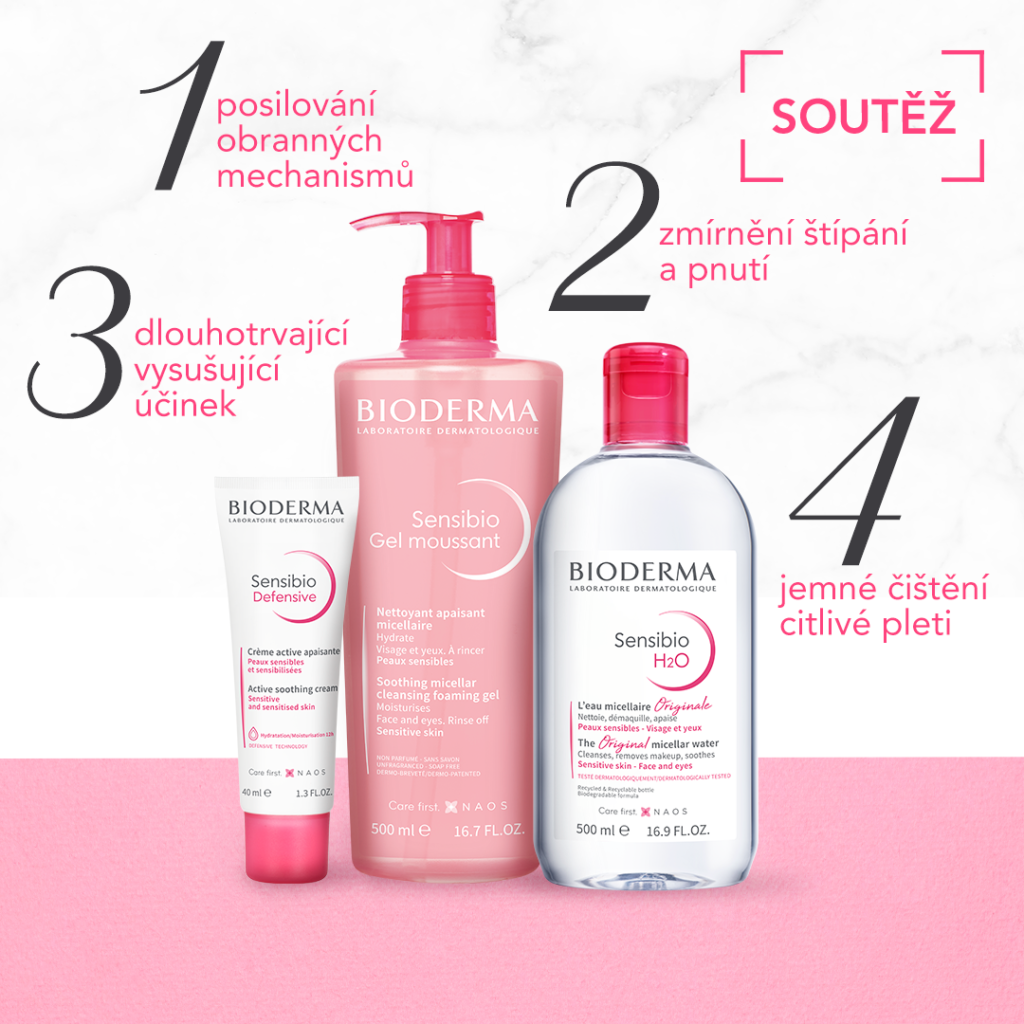 Soutěž o balíček produktů BIODERMA Sensibio