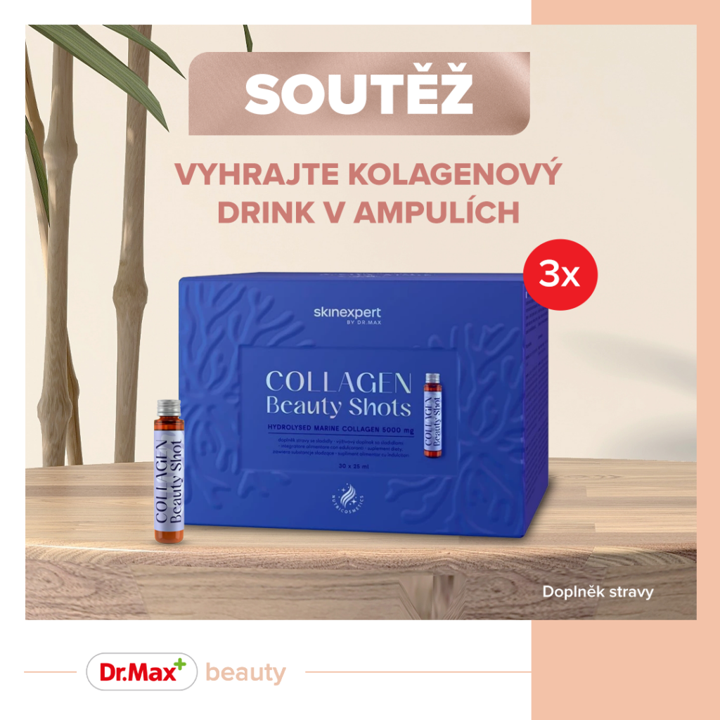 Soutěž o balení kolagenových drinků od značky Skinexpert By Dr. Max
