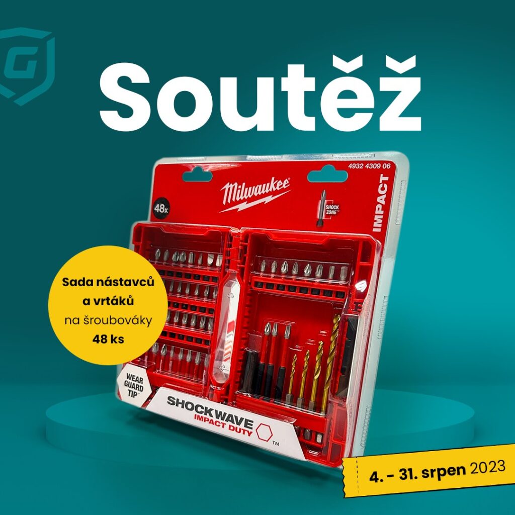 Soutěž o profesionální sadu šroubovacích bitů a vrtáků SHOCKWAVE™ od Milwaukee
