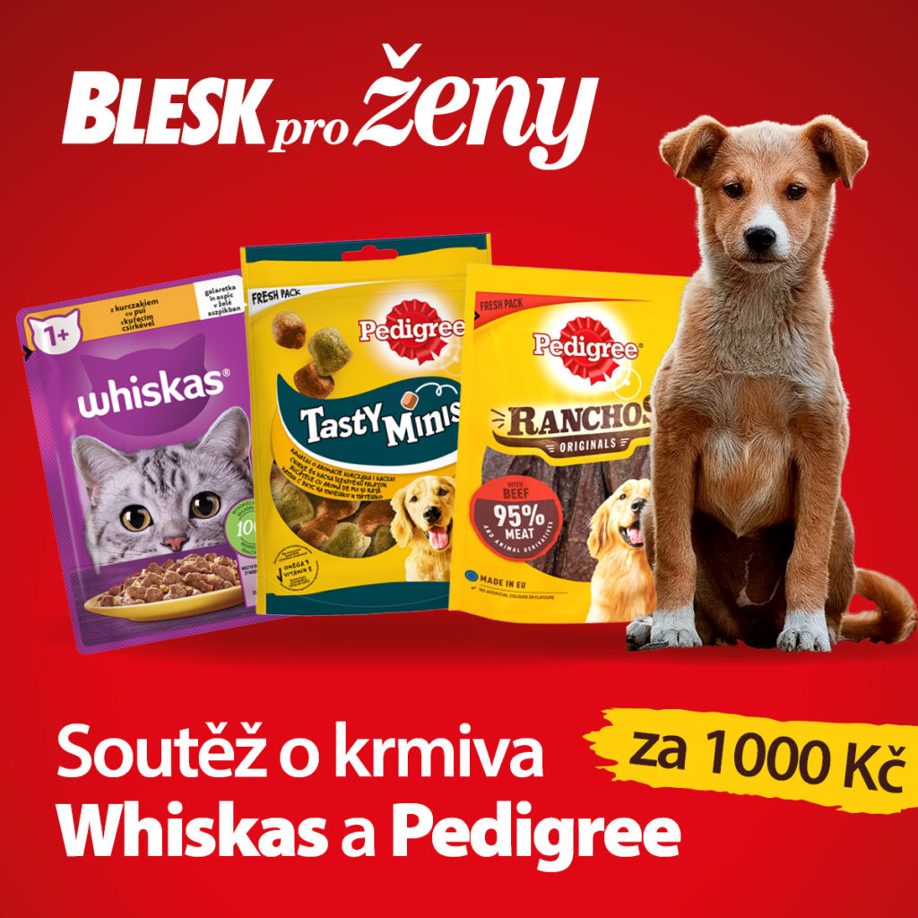 Soutěž o mix krmiva pro domácí mazlíčky od značek Whiskas a Pedigree