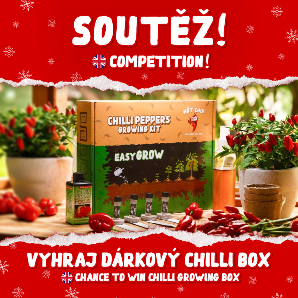 Soutěž o Dárkovou sadu na pěstování chilli papriček – Super Hot