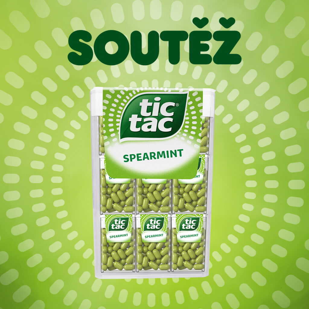 Soutěž o unikátní box Tic Tac s novou příchutí Spearmint