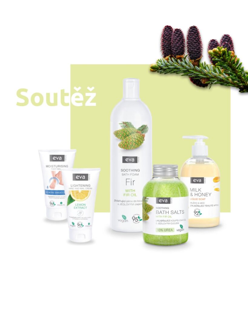 Vyhrajte balíček přírodní péče Eva Natura s vůní jehličí
